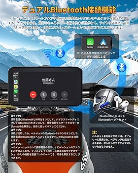 Amazon.co.jp: BOSUDA バイクスマートモニター 6.25 インチ